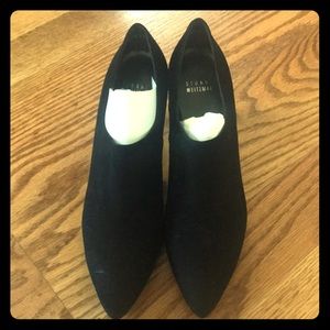 Stuart Weitzman black suede Homestretch booties